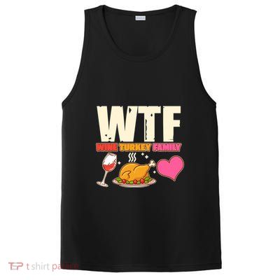 Holiday Time WTF Wine Turkey Family PosiCharge Competitor Tank