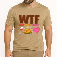 Holiday Time WTF Wine Turkey Family Cooling Performance Crew T-Shirt