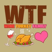 Holiday Time WTF Wine Turkey Family Cooling Performance Crew T-Shirt
