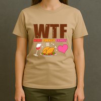 Holiday Time WTF Wine Turkey Family T-Shirt