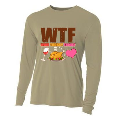 Holiday Time WTF Wine Turkey Family Cooling Performance Long Sleeve Crew