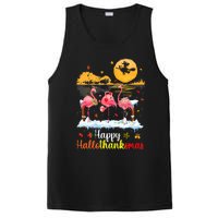 Halloween Thanksgiving Xmas Happy Hallo Thanksmas Flamingo PosiCharge Competitor Tank