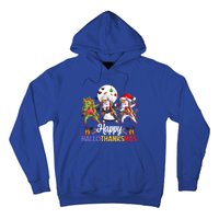 Halloween Thanksgiving Xmas Happy Hallothanksmas Unicorns Gift Hoodie