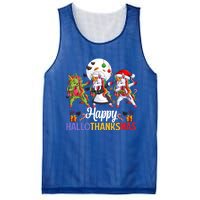 Halloween Thanksgiving Xmas Happy Hallothanksmas Unicorns Gift Mesh Reversible Basketball Jersey Tank