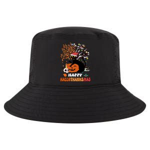 Halloween Thanksgiving Xmas Cat Hallothanksmas Gift Cool Comfort Performance Bucket Hat