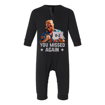 Hawaii Trump You Missed Again Infant Fleece One Piece