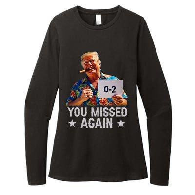 Hawaii Trump You Missed Again Womens CVC Long Sleeve Shirt