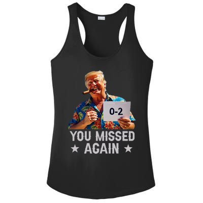 Hawaii Trump You Missed Again Ladies PosiCharge Competitor Racerback Tank