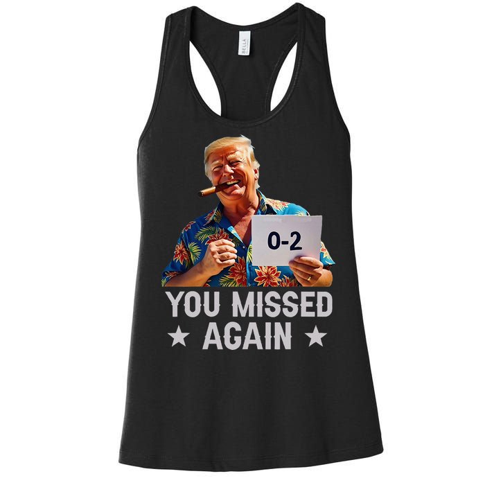 Hawaii Trump You Missed Again Women's Racerback Tank