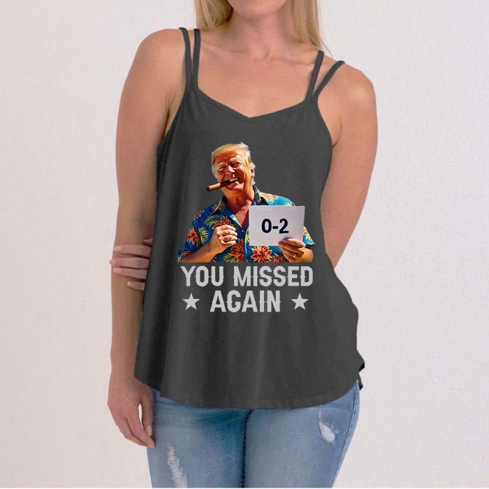 Hawaii Trump You Missed Again Women's Strappy Tank