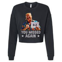 Hawaii Trump You Missed Again Cropped Pullover Crew