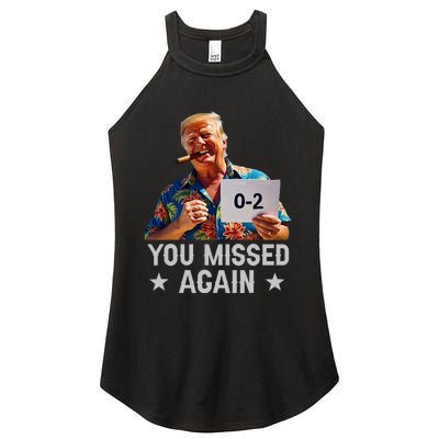 Hawaii Trump You Missed Again Women's Perfect Tri Rocker Tank