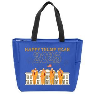 Happy Trump Year Party 2025 White House New President Zip Tote Bag