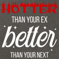 Hotter Than Your Ex Better Than Your Next Sarcastic Cotton Canvas Backpack