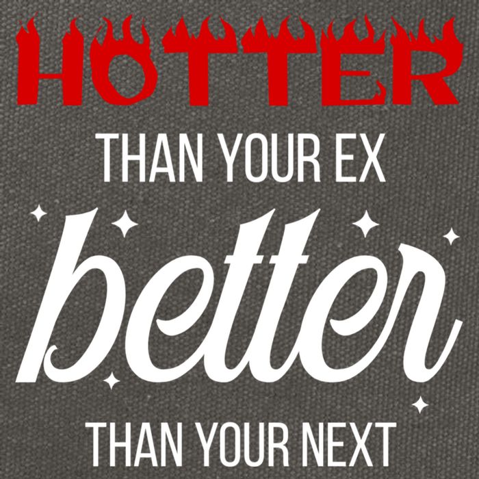Hotter Than Your Ex Better Than Your Next Sarcastic Cotton Canvas Backpack