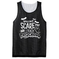 Halloween Teacher You Cant Scare Me I Teach Preschool Boo Mesh Reversible Basketball Jersey Tank