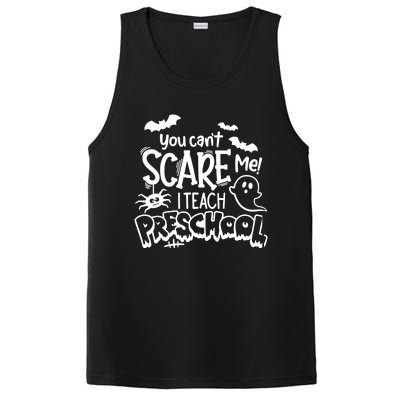 Halloween Teacher You Cant Scare Me I Teach Preschool Boo PosiCharge Competitor Tank