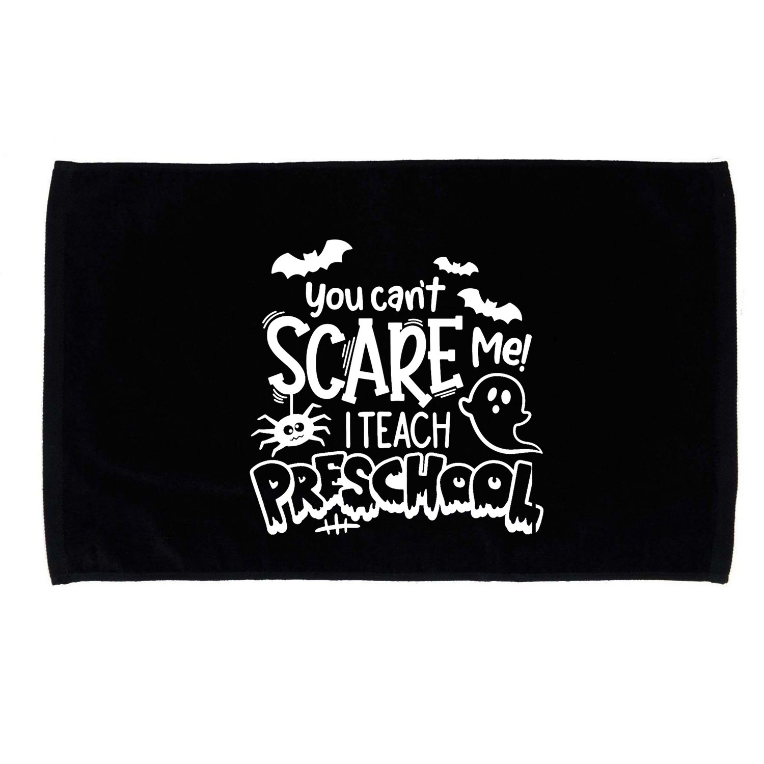 Halloween Teacher You Cant Scare Me I Teach Preschool Boo Microfiber Hand Towel