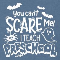 Halloween Teacher You Cant Scare Me I Teach Preschool Boo Garment-Dyed Sweatshirt