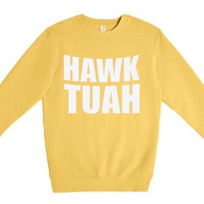 Hawk Tuah. YouVe Gotta Give It That..Spit On That Thing Premium Crewneck Sweatshirt