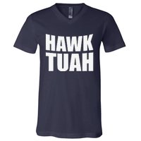 Hawk Tuah. YouVe Gotta Give It That..Spit On That Thing V-Neck T-Shirt