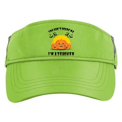 Halloween Teacher You Cant Scare Me Im A Teacher Adult Drive Performance Visor