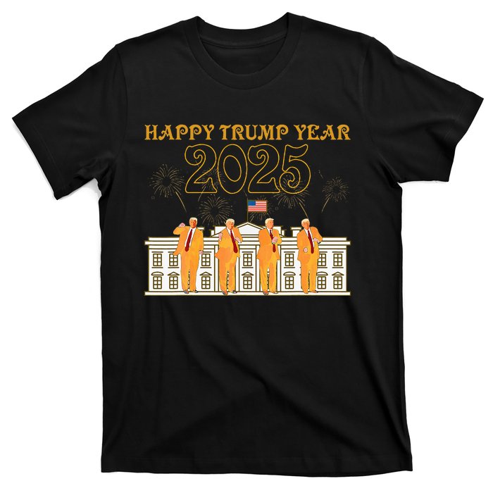 Happy Trump Year Party 2025 White House New President T-Shirt