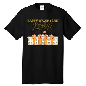 Happy Trump Year Party 2025 White House New President Tall T-Shirt