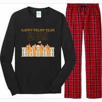 Happy Trump Year Party 2025 White House New President Long Sleeve Pajama Set