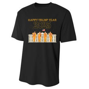 Happy Trump Year Party 2025 White House New President Performance Sprint T-Shirt