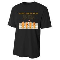 Happy Trump Year Party 2025 White House New President Performance Sprint T-Shirt