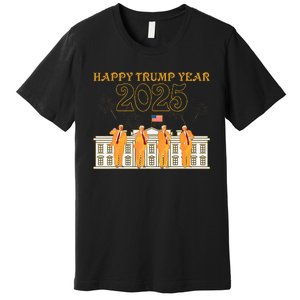 Happy Trump Year Party 2025 White House New President Premium T-Shirt