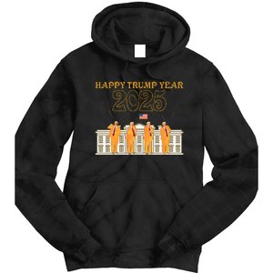 Happy Trump Year Party 2025 White House New President Tie Dye Hoodie