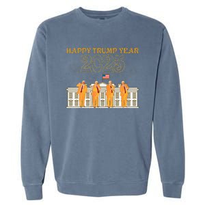 Happy Trump Year Party 2025 White House New President Garment-Dyed Sweatshirt