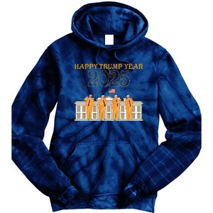 Happy Trump Year Party 2025 White House New President Tie Dye Hoodie