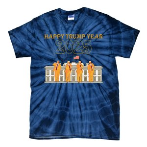 Happy Trump Year Party 2025 White House New President Tie-Dye T-Shirt