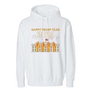 Happy Trump Year Party 2025 White House New President Garment-Dyed Fleece Hoodie