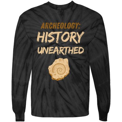 History Unearthed Archeologist Dig Archeology Tie-Dye Long Sleeve Shirt