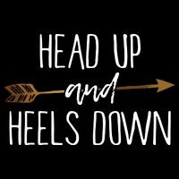 Head Up And Heels Down Shirts Horse Lovers Impact Tech Backpack