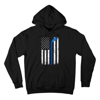 Hockey USA American Flag Patriotic Hockey Player, Family Hoodie