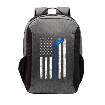 Hockey USA American Flag Patriotic Hockey Player, Family Vector Backpack