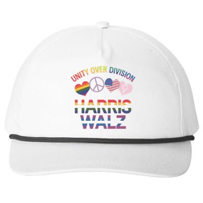 Harriswalz : Uniting America Ending Division Cute Gift Snapback Five-Panel Rope Hat