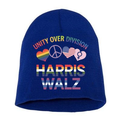 Harriswalz : Uniting America Ending Division Cute Gift Short Acrylic Beanie