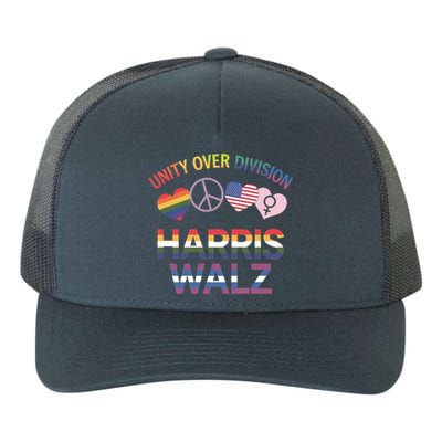 Harriswalz : Uniting America Ending Division Cute Gift Yupoong Adult 5-Panel Trucker Hat