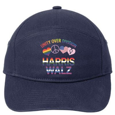 Harriswalz : Uniting America Ending Division Cute Gift 7-Panel Snapback Hat