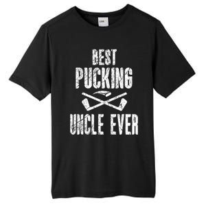 Hockey Uncle Best Pucking Uncle Ever Hockey Fan Gift Tall Fusion ChromaSoft Performance T-Shirt