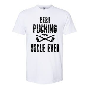 Hockey Uncle Best Pucking Uncle Ever Hockey Fan Gift Softstyle CVC T-Shirt