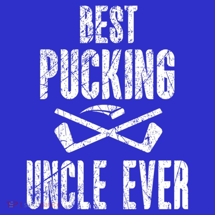 Hockey Uncle Best Pucking Uncle Ever Hockey Fan Cool Gift T-Shirt