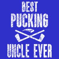 Hockey Uncle Best Pucking Uncle Ever Hockey Fan Cool Gift Toddler Long Sleeve Shirt