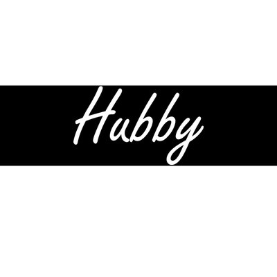 Hubby Funny Couples Bumper Sticker